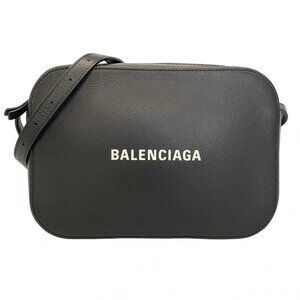 BALENCIAGA Everyday Camera Bag 552370 Black Leather - Shoulder Bag